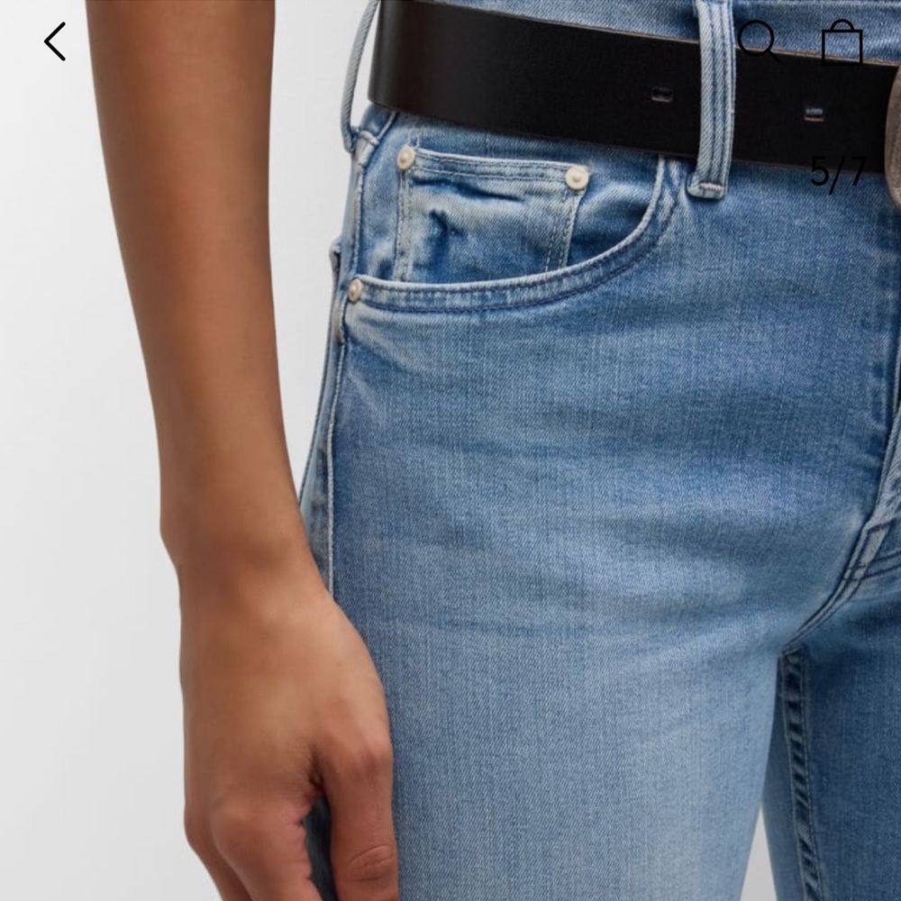 MOTHER LIL’ THE TOMCAT SKIMP JEANS ALL OVER THE MAP SIZE 26 - Picture 4 of 16
